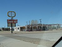 USA - Tucumcari NM - Abandoned Drive-In Diner &  Neon Sign (21 Apr 2009)